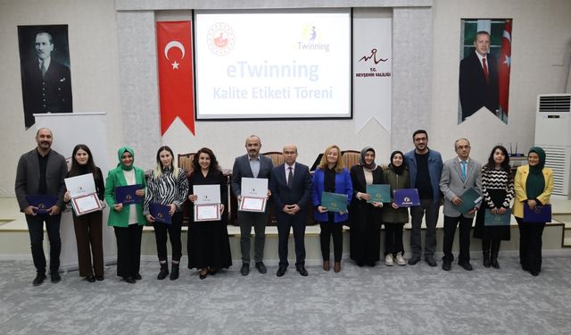 eTwinning kalite etiketi ödül töreni düzenlendi