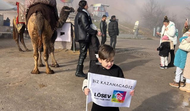 Lösemili çocuklar Kapadokya'yı keşfetti