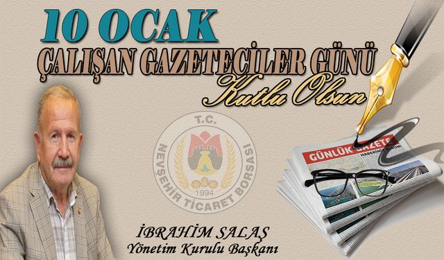 Başkan Salaş’tan 10 Ocak Çalışan Gazeteciler Günü mesajı