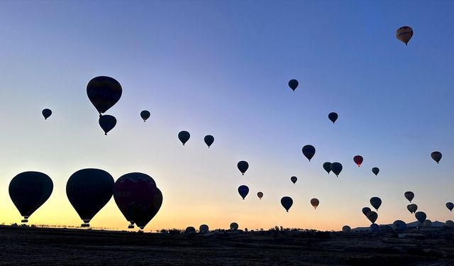 Sıcak hava balonu uçuşlarında rekor kırıldı