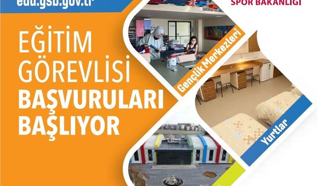 Eğitim görevlisi başvuruları başlıyor