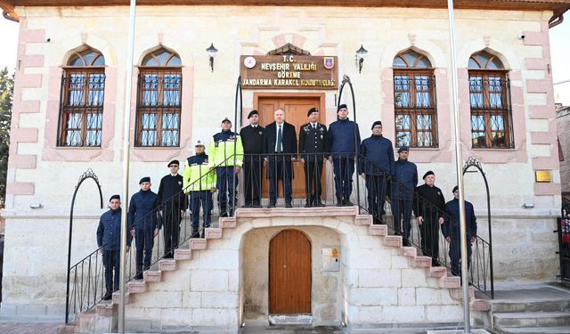 Vali Fidan tarihi Göreme Jandarma Karakolunu ziyaret etti