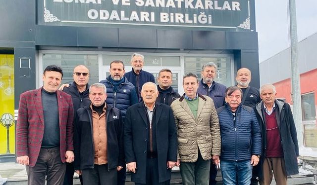 Sivas ESOB heyetinden Başkan Pınarbaşı'na ziyaret