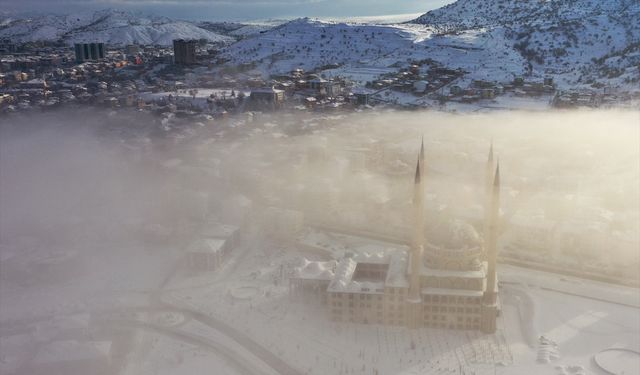 Nevşehir'de etkili olan sis dronla görüntülendi