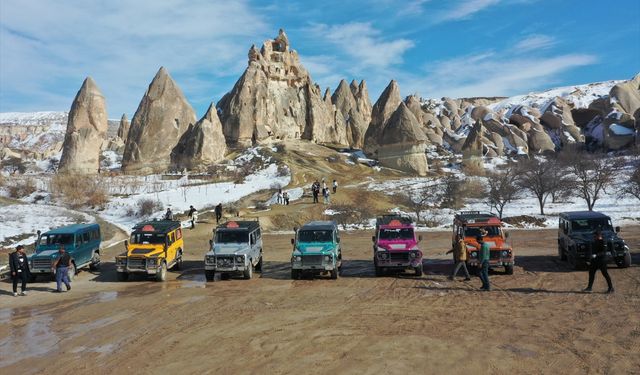 Kapadokya'da turistler balon turu yerine cip safariye yöneldi