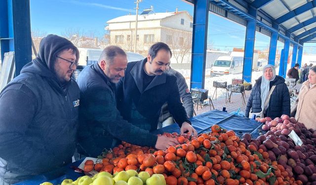 Kaymakam Celepci halk pazarında denetim yaptı