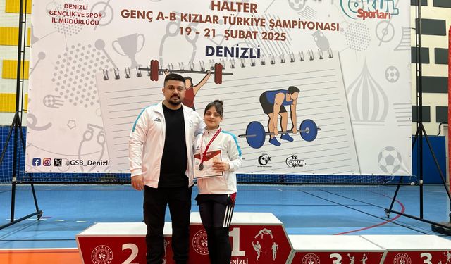 Nevşehirli halterci Türkiye ikincisi oldu