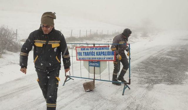 Ürgüp Topuz yolu trafiğe kapatıldı