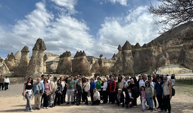 Makedonya göçmenleri Kapadokya'yı keşfetti