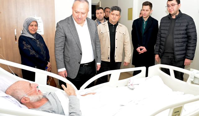Vali Fidan’dan Kaymakam Gültekin’in babasına geçmiş olsun ziyareti