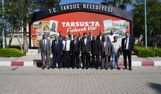 Türk Dünyası Gazeteciler Federasyonu heyetinin Tarsus ziyareti