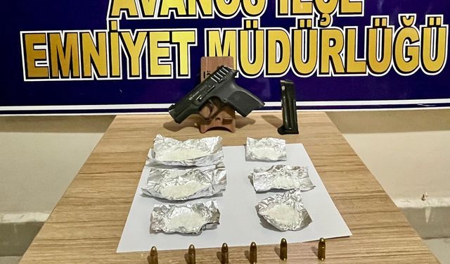 Avanos'ta uyarıcı madde ve silah ele geçirildi