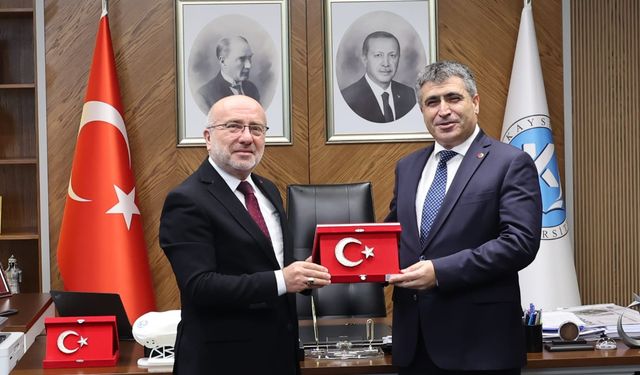 Rektör Aktekin’den, Rektör Karamustafa'ya ziyaret