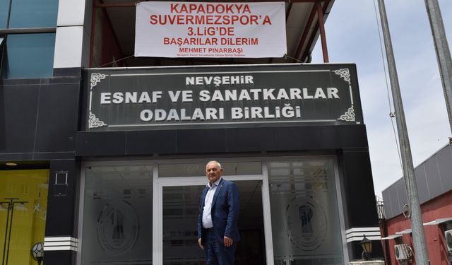 Pınarbaşı’ndan Suvermez Kapadokyaspor’a afişli tebrik