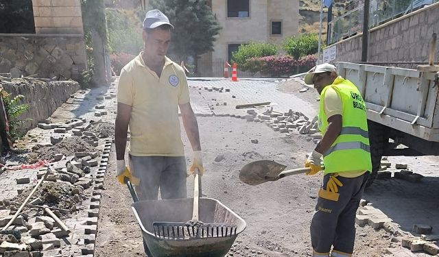 Ürgüp’te çalışmalar devam ediyor