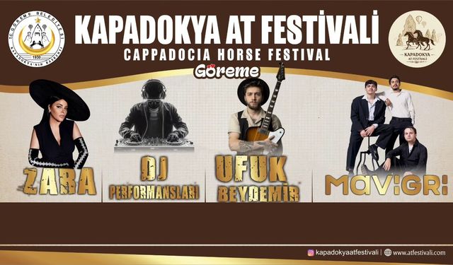 Kapadokya At Festivali renkli isimlere sahne olacak