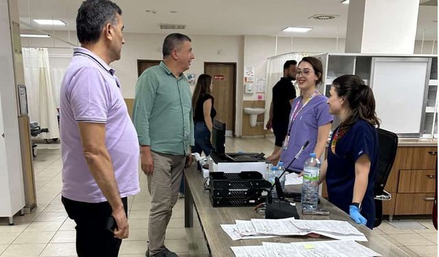 İl Sağlık Müdürü Tartar’dan gece mesaisi