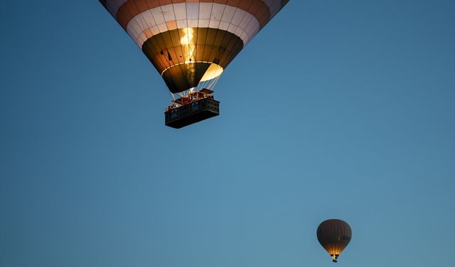 Kapadokya'da balon turları iptal edildi
