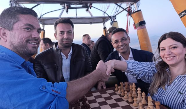 Kapadokya’da 1500 metre yükseklikte unutulmaz maç