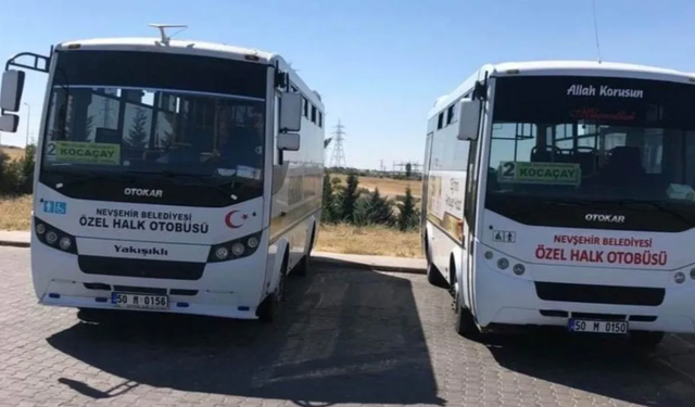 Nevşehir'de otobüs ücretlerine zam geldi
