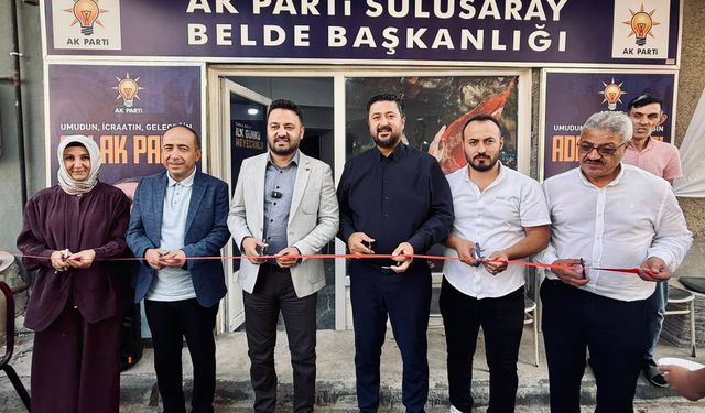 AK Parti Sulusaray Belde Başkanlığı açıldı