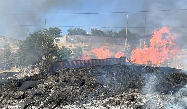 Ürgüp’te otluk arazide yangın çıktı