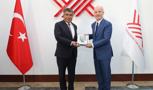 Rektör Aktekin’den YÖK Başkanı Özvar’a ziyaret