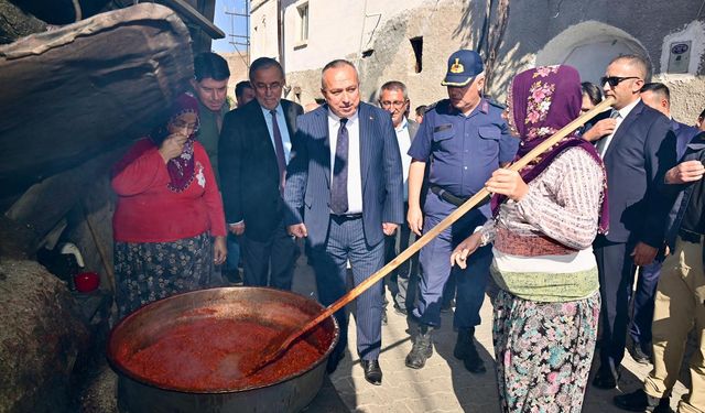 Vali Fidan, Ürgüp’ün köylerini gezerek vatandaşlarla buluştu