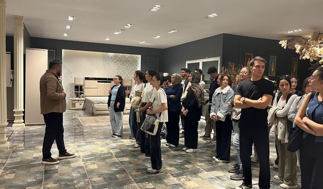 İç mimar adaylarından fabrikalara teknik gezi