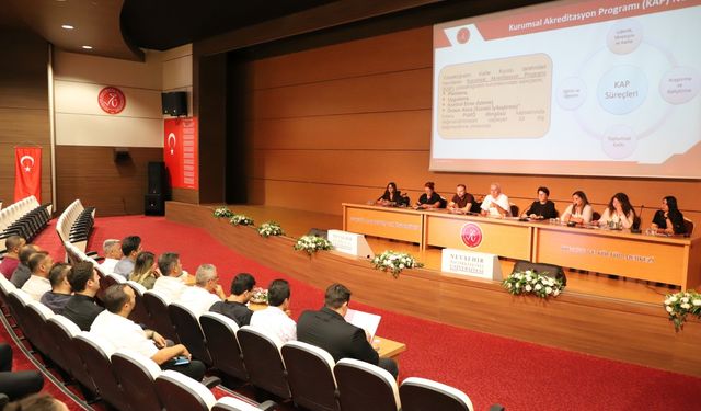 NEVÜ’de üniversitenin mevcut durumu değerlendirildi