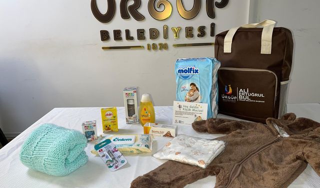 Ürgüp Belediyesinden yeni doğan bebeklere anlamlı hediye