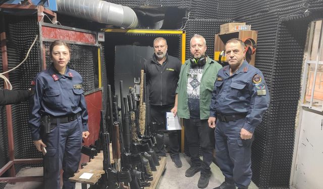 Nevşehir’de av tüfeği imal eden fabrikada denetim