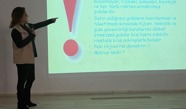 Öğrencilere gıda ve israf bilinci aşılandı