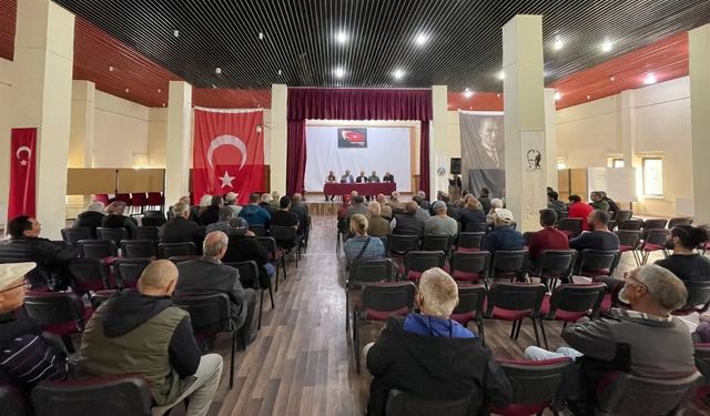 Köybağı Kapalı Sistem Sulama Derneği toplantısı yapıldı