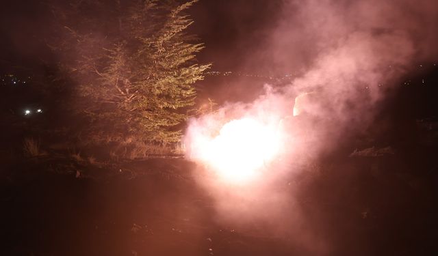 Nevşehir’de elektrik kablosu yağmurla patladı