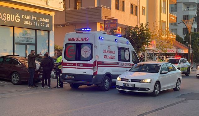 Nevşehir’de otomobil ile motosiklet çarpıştı: 1 yaralı (video)