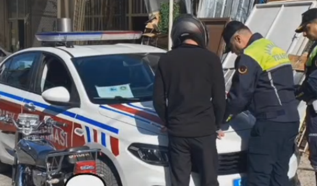 Nevşehir’de trafiği tehlikeye atan motosikletli yakalandı