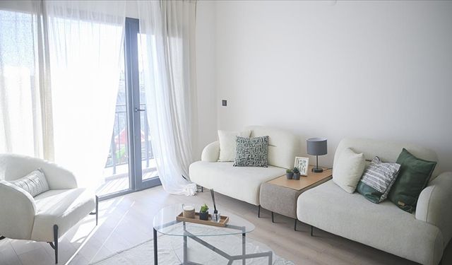 500 bin sosyal konut projesinin örnek daireleri görüntülendi