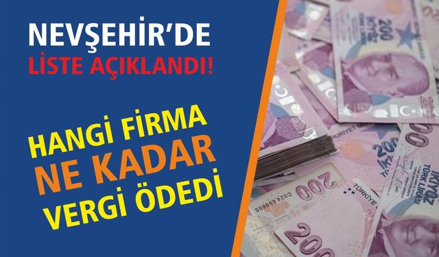 Vergi rekortmeni 50 firmadan 32’si açıklandı