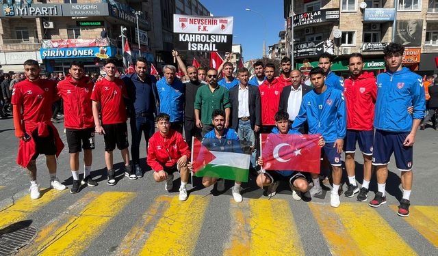 Nevşehir Belediyespor’dan Filistin’e destek