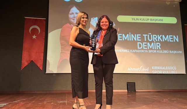 Emine Türkmen Demir yılın kulüp başkanı seçildi