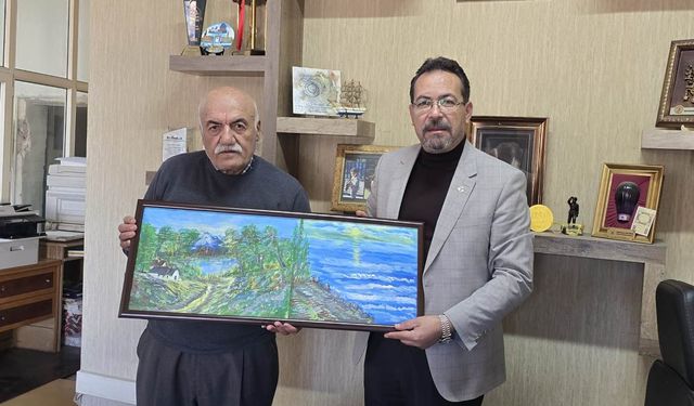 Ressam Hamiş’ten Bayram Ekici’ye jest