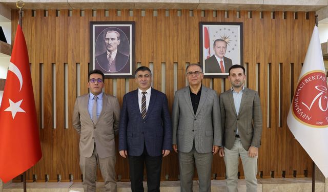 NEVÜ Fen Edebiyat Fakültesi yönetiminden Aktekin’e ziyaret