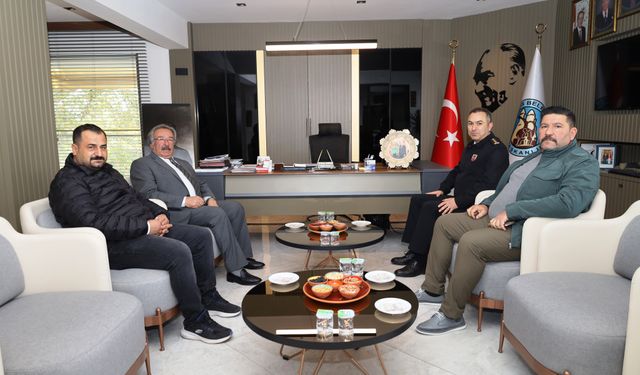 JAKEM Komutanı Fırat’tan Başkan Sarıtaş’a iadeyi ziyaret