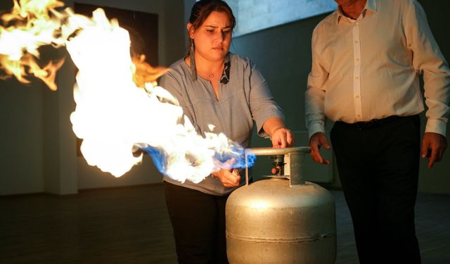 Kapadokya Üniversitesi’nde uygulamalı yangın eğitimi