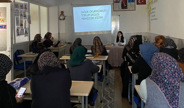 Kadınlara sağlık kuruluşlarının hizmetleri anlatıldı