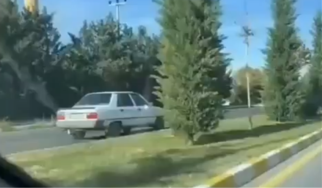 Ters yönde giden sürücü bedelini ağır ödedi (video)