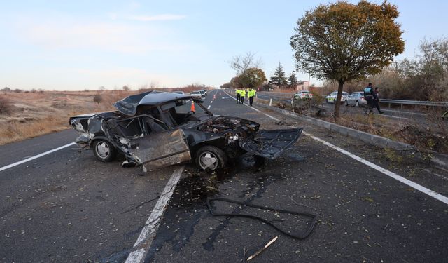 Nevşehir’de kontrolden çıkan otomobil takla attı: 1 ağır yaralı (video)