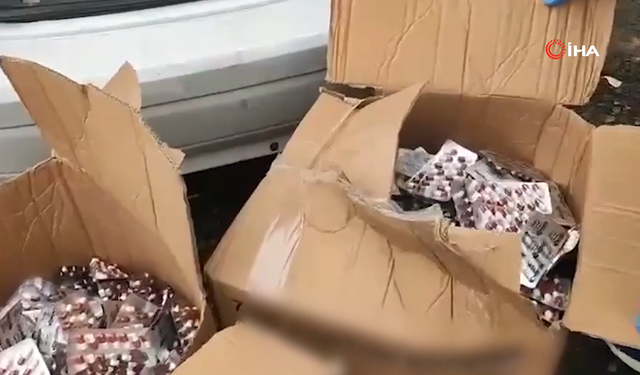 Nevşehir'de binlerce hap ele geçirildi