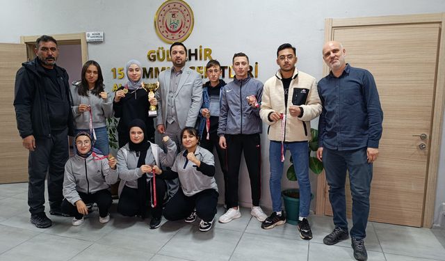 Gülşehir 15 Temmuz Şehitleri AİHL madalyaları topladı